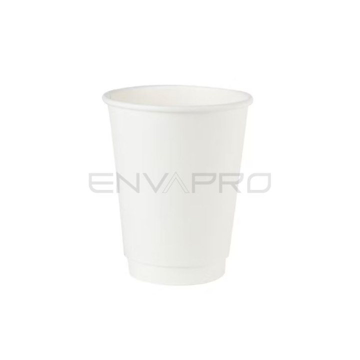 Cardboard Cup 8Oz/240ml Double Wall Smooth White Ø8cm (25 Units) 