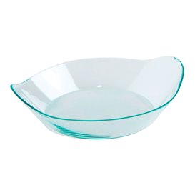 Reusable Tasting Plastic Bowl in PS "Ondas" Water Green 36ml (12 Units) 