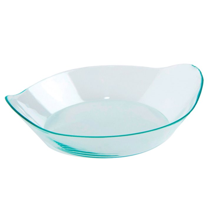 Reusable Tasting Plastic Bowl in PS "Ondas" Water Green 36ml (12 Units) 