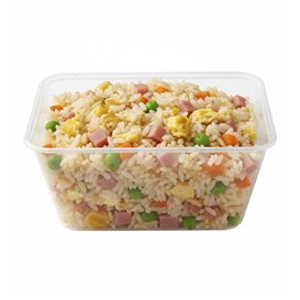 Rectangular Container in PP Transparent 1.000ml 17,4x11,6x7cm (25 Units) 