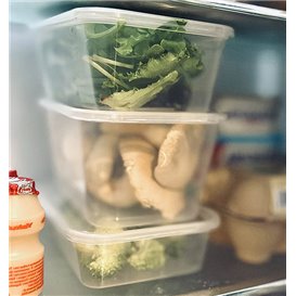 Plastic Lid Clear for Deli Container 17,4x11,6cm (25 Units) 