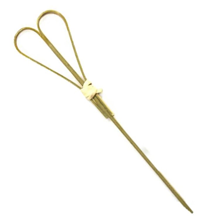 Bamboo Food Pick "Cuore" Design Natural 15cm (200 Units)  