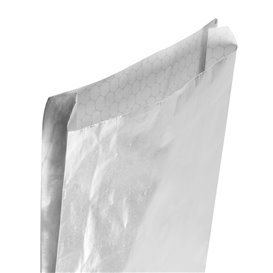 Silver Greaseproof Aluminum Foil Bag 22,3+5x20cm (2000 Units)