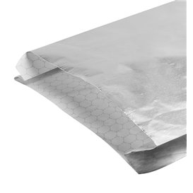 Silver Greaseproof Aluminum Foil Bag 22,3+5x20cm (2000 Units)