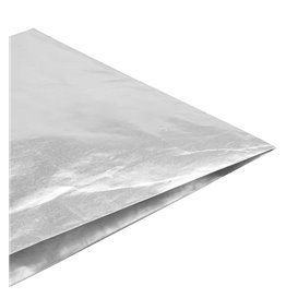 Silver Greaseproof Aluminum Foil Bag 22,3+5x20cm (2000 Units)