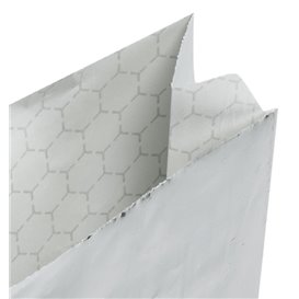 Silver Greaseproof Aluminum Foil Bag 31,5+5x10,3cm (250 Units)
