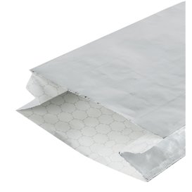 Silver Greaseproof Aluminum Foil Bag 31,5+5x10,3cm (2000 Units)