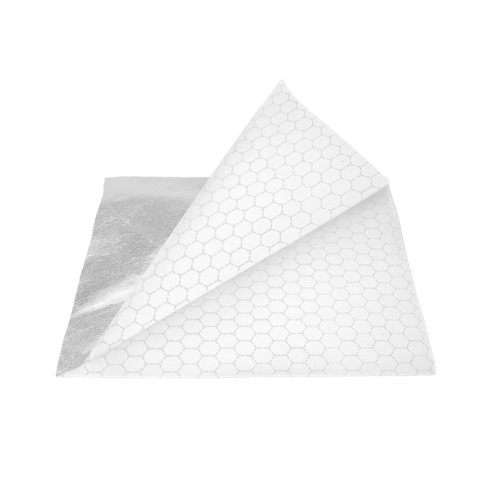 Paper Food Bag Grease-Proof Opened 2L Silver 16x16cm (4000  Units)