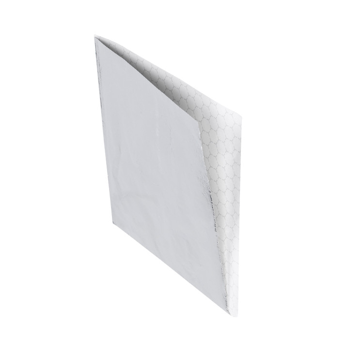 Paper Food Bag Grease-Proof Opened 2L Silver 16x16cm (500 Units)