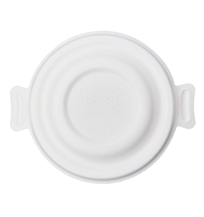 Sugarcane Lid White for Bowl 175 and 235ml (50 Units)