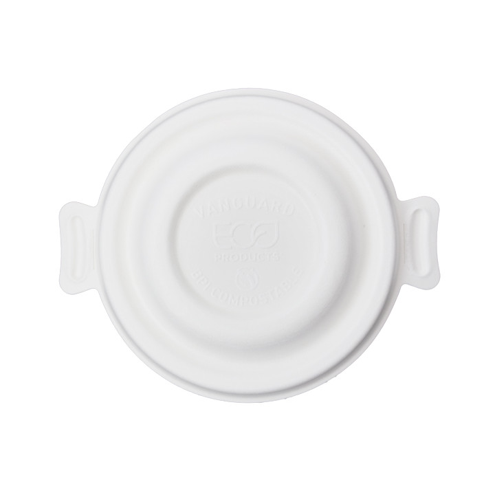Sugarcane Lid White for Bowl 175 and 235ml (50 Units)