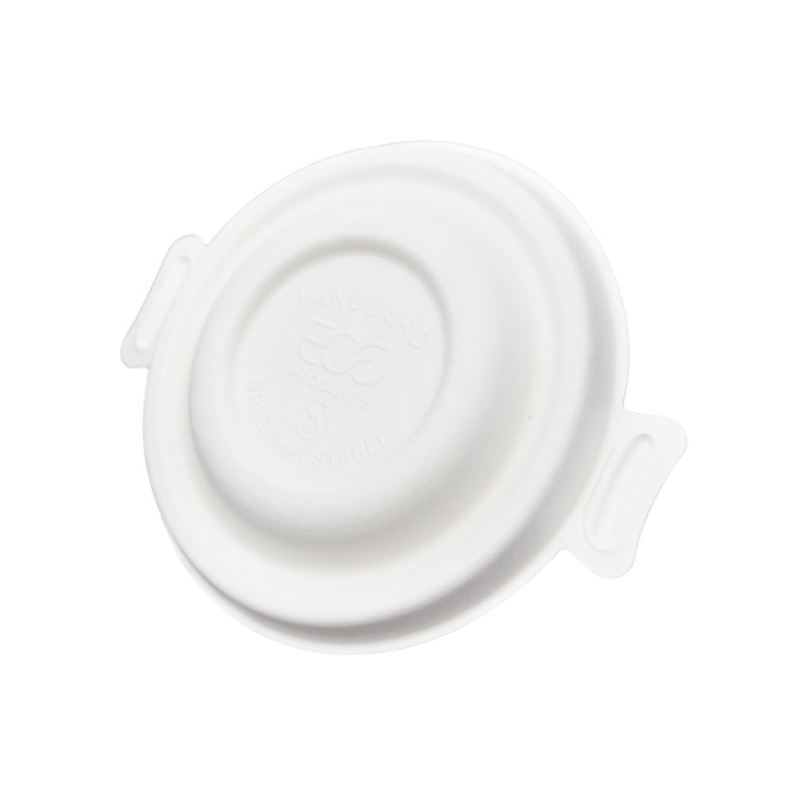 Sugarcane Lid White for Bowl 175 and 235ml (50 Units)