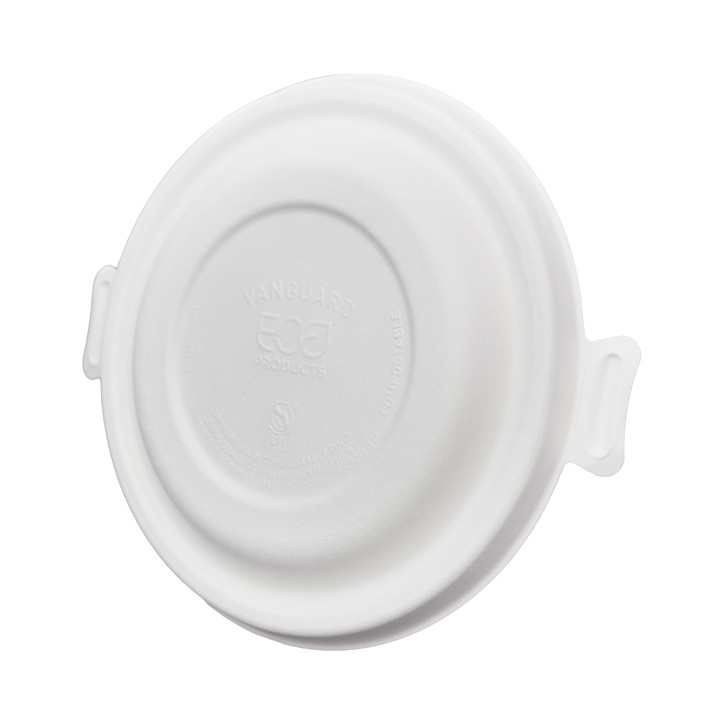 Sugarcane Lid White for Bowl 470ml (400 Units)