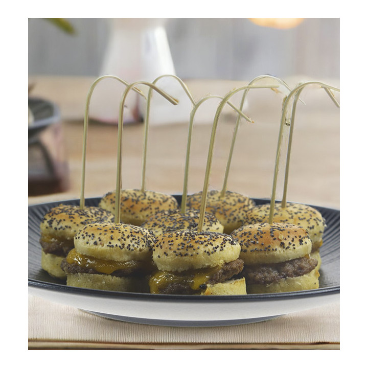 Bamboo Curved Skewer 9 cm (100 Pezzi)