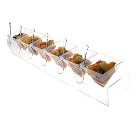 Cone Holder PS Transparent 6 Holes 40x6.5x7cm (1 Units)
