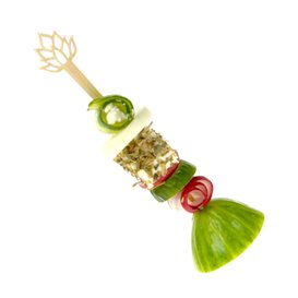 Bamboo Skewer Lotus Blossom 12cm (50 Units) 