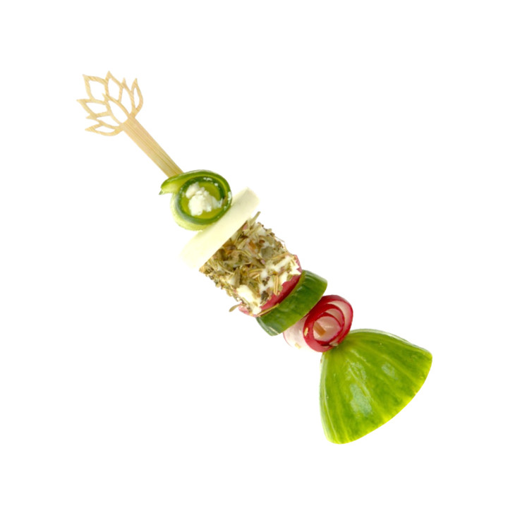 Bamboo Skewer Lotus Blossom 12cm (50 Units) 
