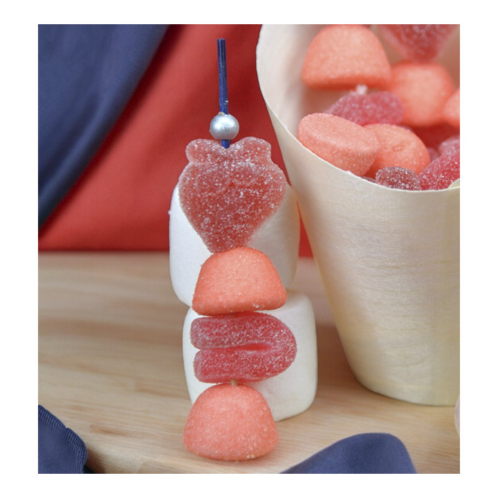 Bamboo Skewer Blue/Silver 10cm (1.200 Units)