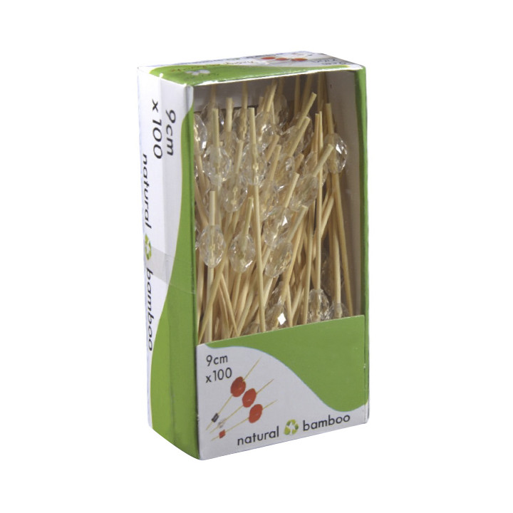 Bamboo Skewer Diamond 9cm (100 Units)