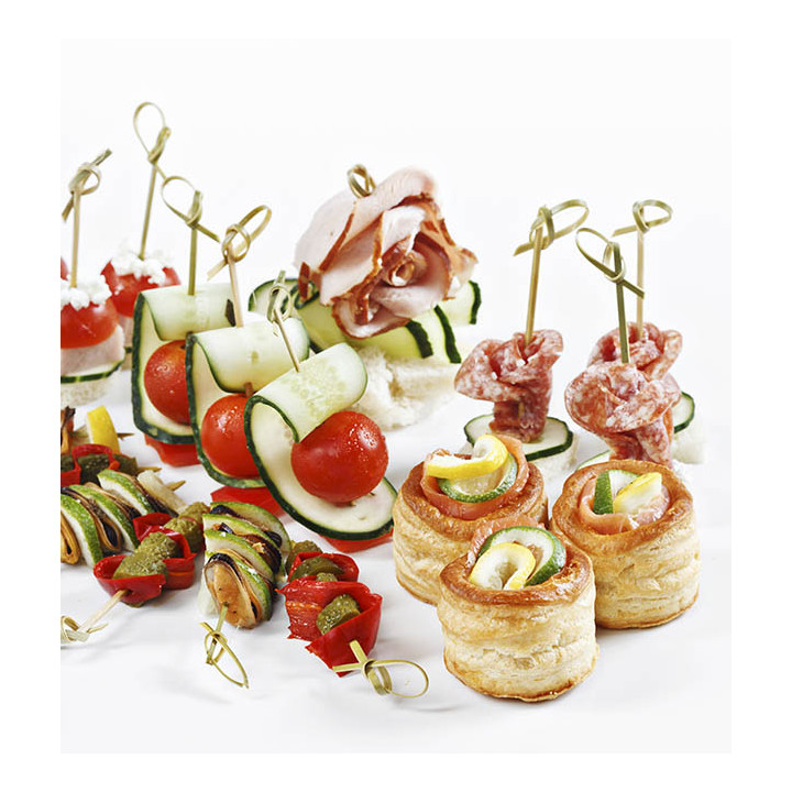 Bamboo Bow Skewer Natural 15cm (10.000 Units)