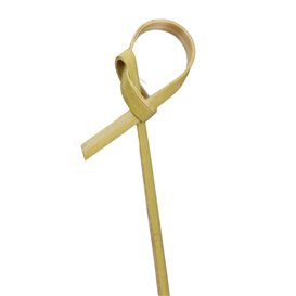 Bamboo Bow Skewer Natural 15cm (50 Units)  