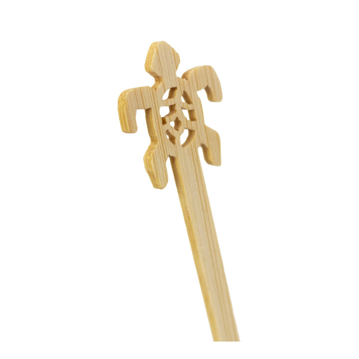 Turtle Bamboo Drink Stirrer 12cm (600 Units)