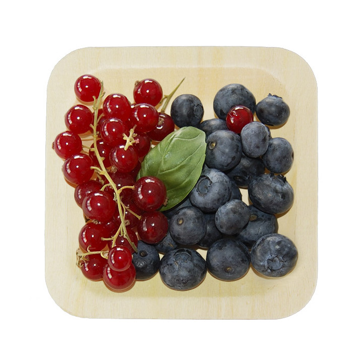 Square Wooden Plate 9x9cm (600 Units)