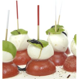 Bamboo Skewer Red Tip 7cm (300 Units)