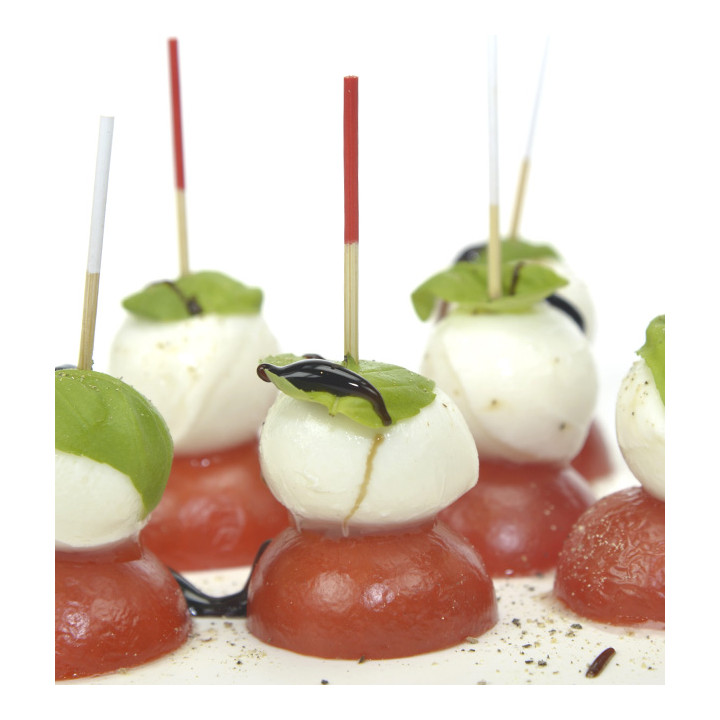 Bamboo Skewer Red Tip 7cm (3.600 Units)