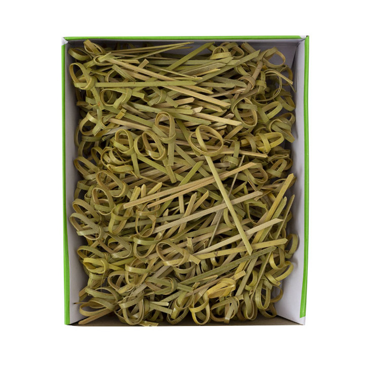 Bamboo Bow Skewer Natural 10cm (250 Units)  