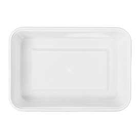 Rectangular Container in PP White 500ml 17,4x11,6x3,5cm (500 Units)