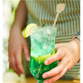 Bamboo Stirrer Strawberry for Drink 18cm (50 Units) 