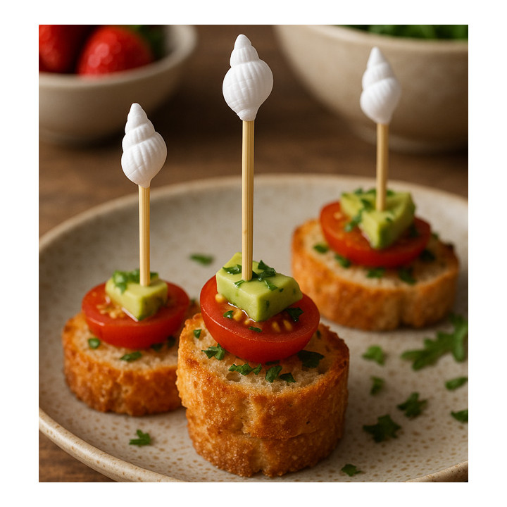 Bamboo Skewer Shell 7cm (1.200 Units)