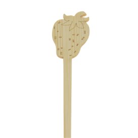 Bamboo Stirrer Strawberry for Drink 14cm (50 Units) 