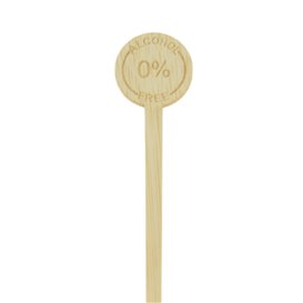 Bamboo 0% Alcohol Drink Stirrer 18cm (50 Units)