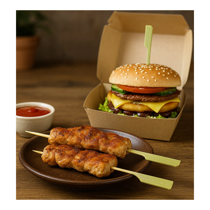 Natural Bamboo Golf Skewer 18cm (10.000 Units)  