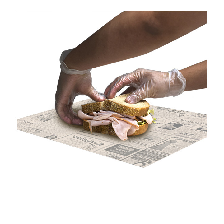 Paper Food Wrap Grease-Proof "Times" Kraft 28x34cm (1.000 Units) 