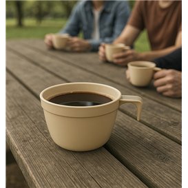 Reusable Cup PP Beige 190ml (25 Units)