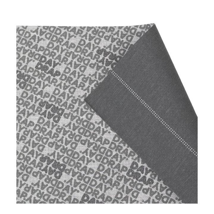 Reusable Cotton Placemat "Day Drap" Anthracite 32x45cm (12 Units) 