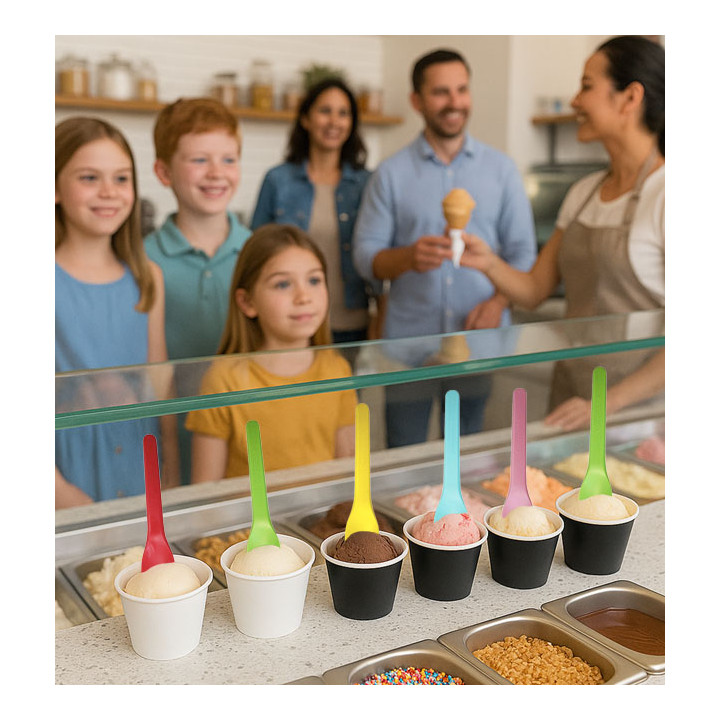 Ice Cream Scoop Colors CPLA 10cm (100 Units)