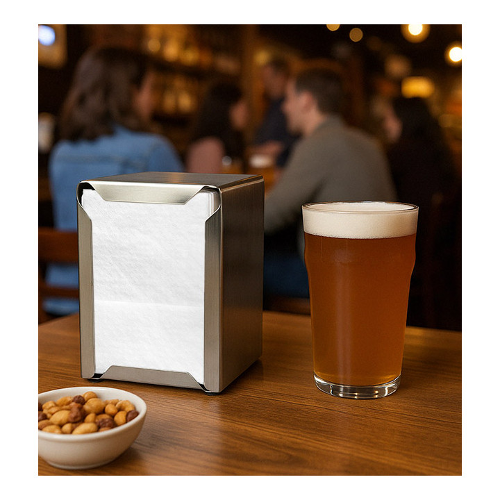 Paper Napkins for Napkin Dispenser 17x17cm White (400 Units) 
