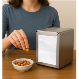 Paper Napkins for Napkin Dispenser 17x17cm White (10.000 Units) 