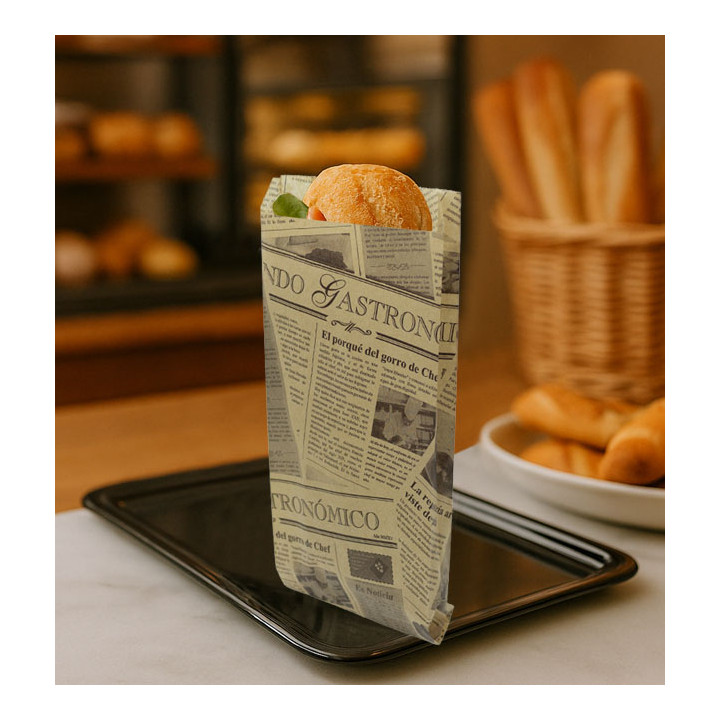 Paper Baguette Bag Kraft Times 12+2x26cm (2.000 Units)