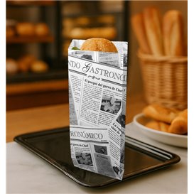 Paper Baguette Bag Times 12+2x26cm (100 Units)