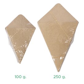 Paper Dipping Cone Kraft 26,5cm 250g (500 Units)
