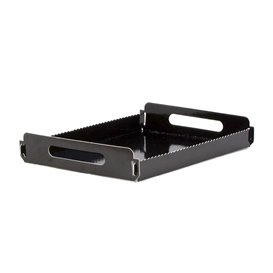 Paper Tray with Handles Rectangular shape Black 16x23 cm (100 Units)  