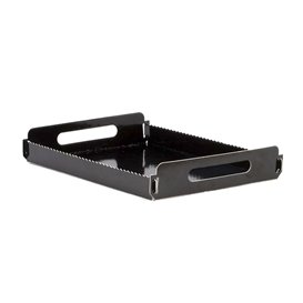Paper Tray with Handles Rectangular shape Black 16x23 cm (100 Units)  