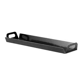 Paper Tray with Handles Rectangular shape Black 32x7,5 cm (5 Units)