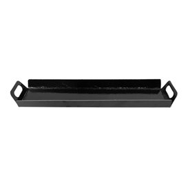 Paper Tray with Handles Rectangular shape Black 32x7,5 cm (5 Units)