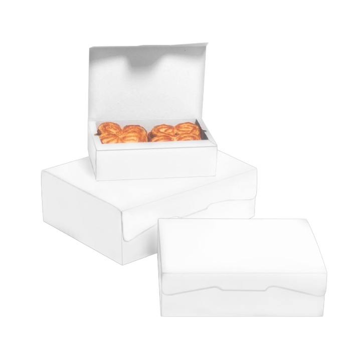 Paper Bakery Box White 17,5x11,5x4,7cm 250g (20 Units)